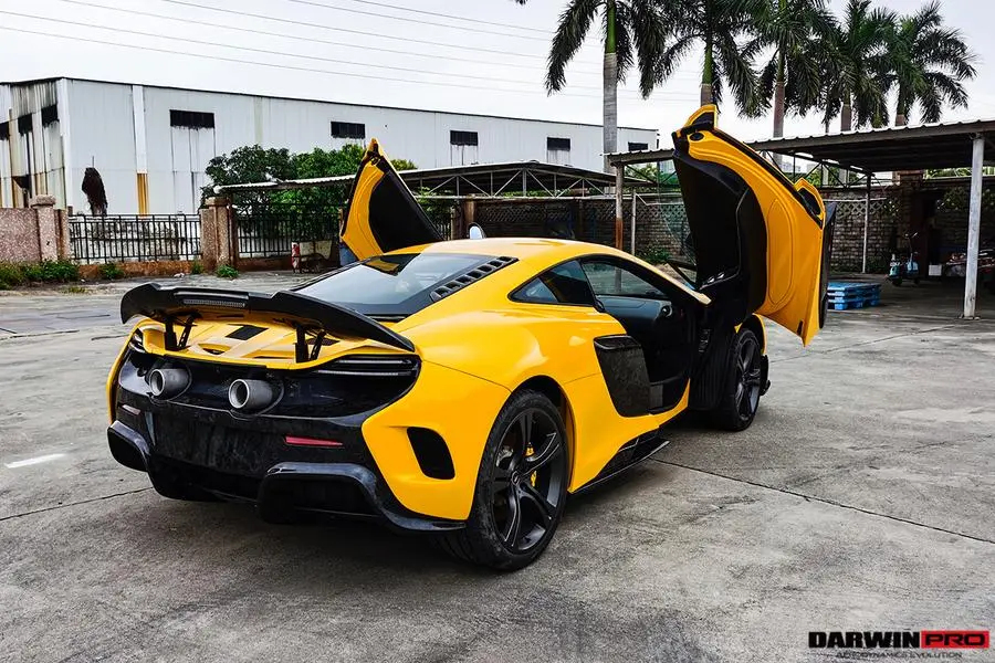 Darwinpro 2011-2017 Mclaren 650S 625C / Mp4-12C 675Lt Style Dry Carbon Fiber Rear Body Kit 2