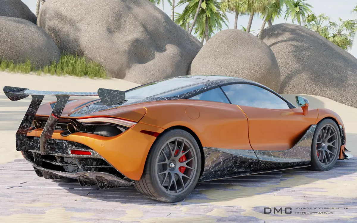Dmc Mclaren 720S & 765Lt Forged Carbon Fiber Gt3 Gtr Senna Wing Spoiler Aero Kit 1