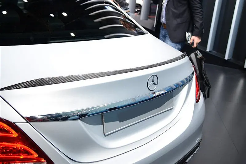Mercedes Benz W205 C63 Style Carbon Fiber Rear Trunk Spoiler 1