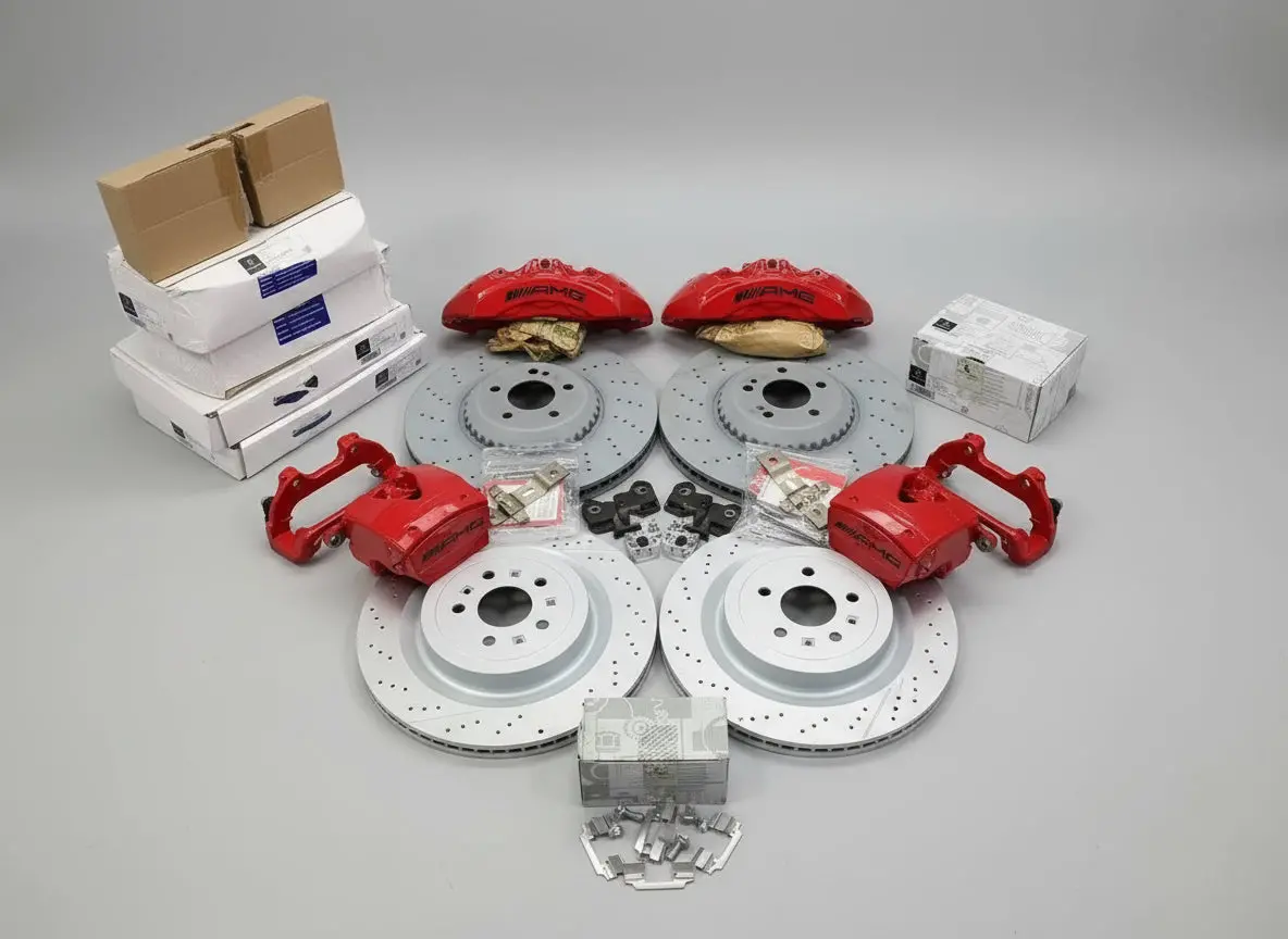 Mercedes-Benz S-Class W223 / Glc W253 X253 C253 W254 X254 C254 Amg Front 6 Pot & Rear 1 Pot Retrofit Brake Kit 3