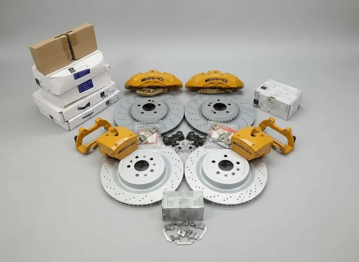 Mercedes-Benz E-Class W213 C238 Amg Front 6 Pot & Rear 1 Pot Retrofit Brake Kit 1
