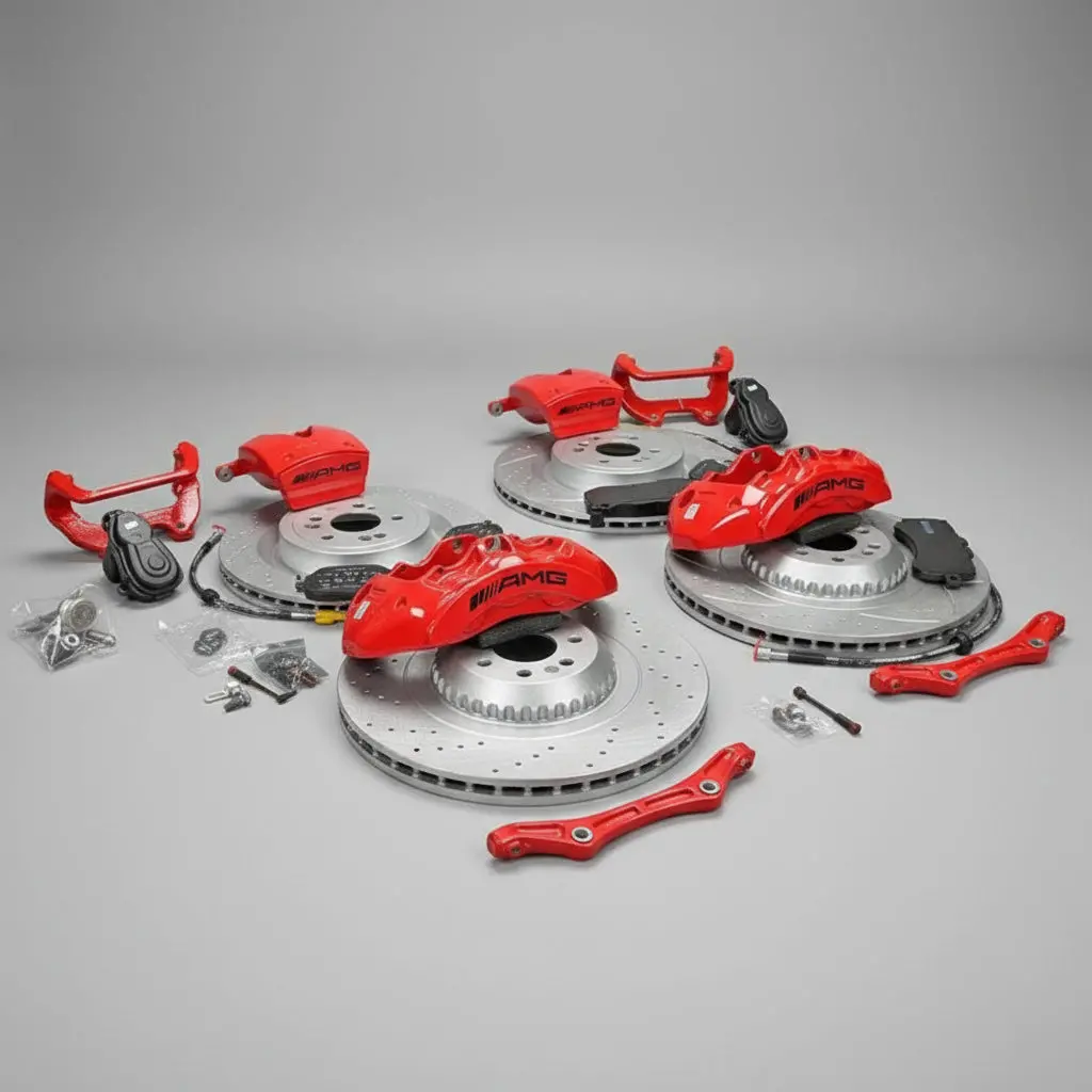 Mercedes-Benz E-Class W214 Amg Front 6 Pot & Rear 1 Pot Retrofit Brake Kit 2