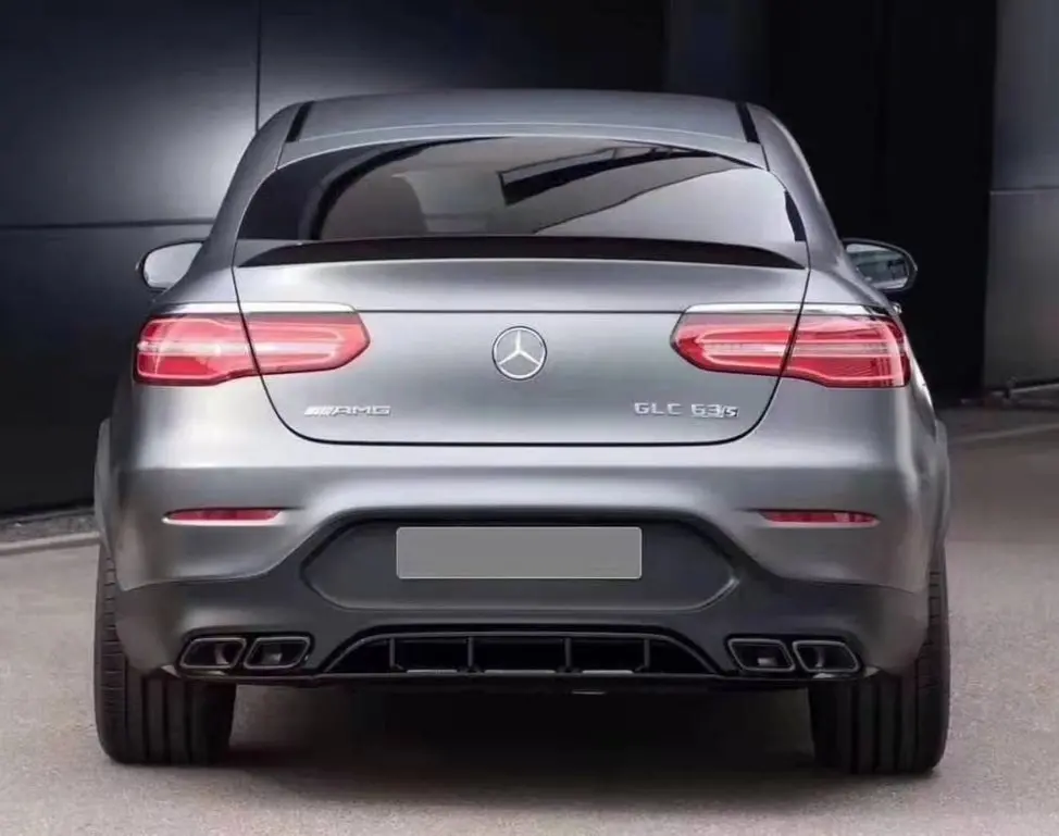 Mercedes-Benz Glc63 Amg Style Rear Diffuser And Exhaust Tips For Glc X253 2