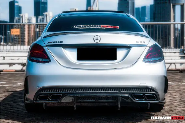 Carbonado 2015-2021 Mercedes Benz C-Class W205 Sedan Trunk Spoiler 1
