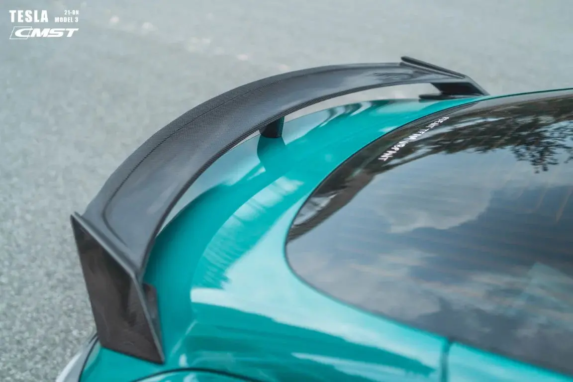 Cmst Tesla Model 3 Carbon Fiber Rear Spoiler Wing Ver.5 1