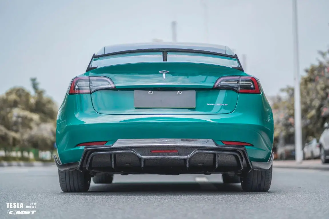 Cmst Tesla Model 3 Ver. 5 Carbon Fiber Rear Rear Diffuser 1