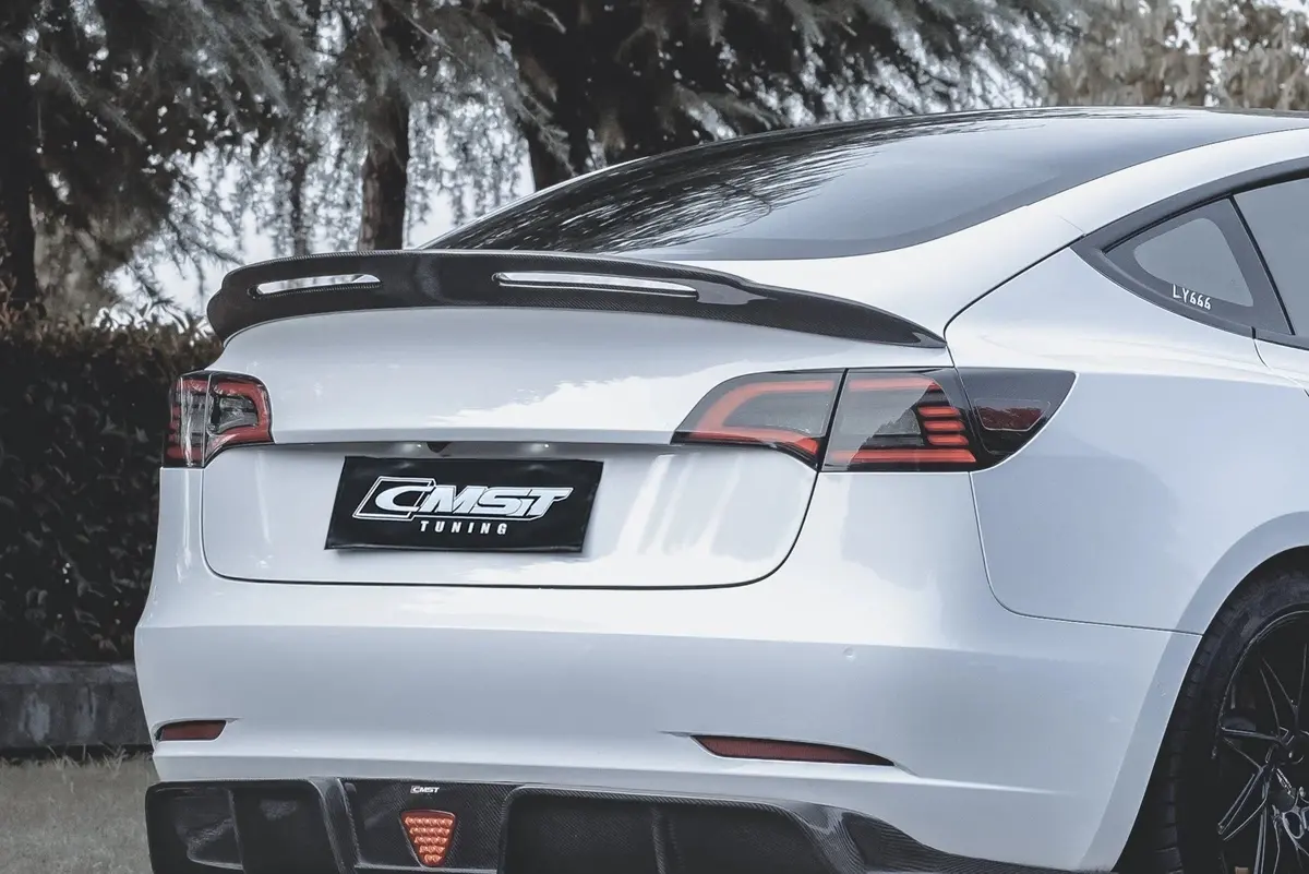 Cmst Tesla Model 3 Carbon Fiber Rear Spoiler Ver.4 1