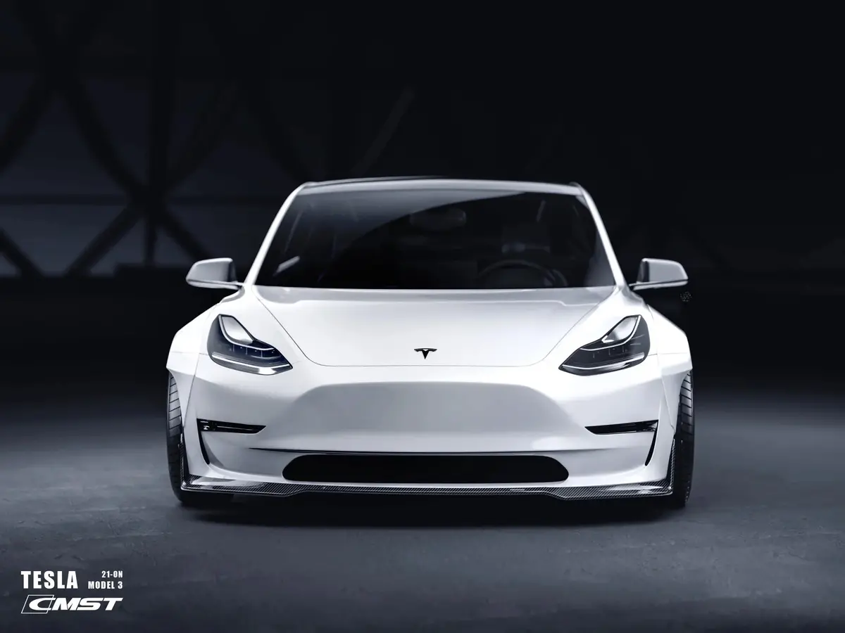 Cmst Tesla Model 3 Carbon Fiber Full Body Kit Ver. F 1