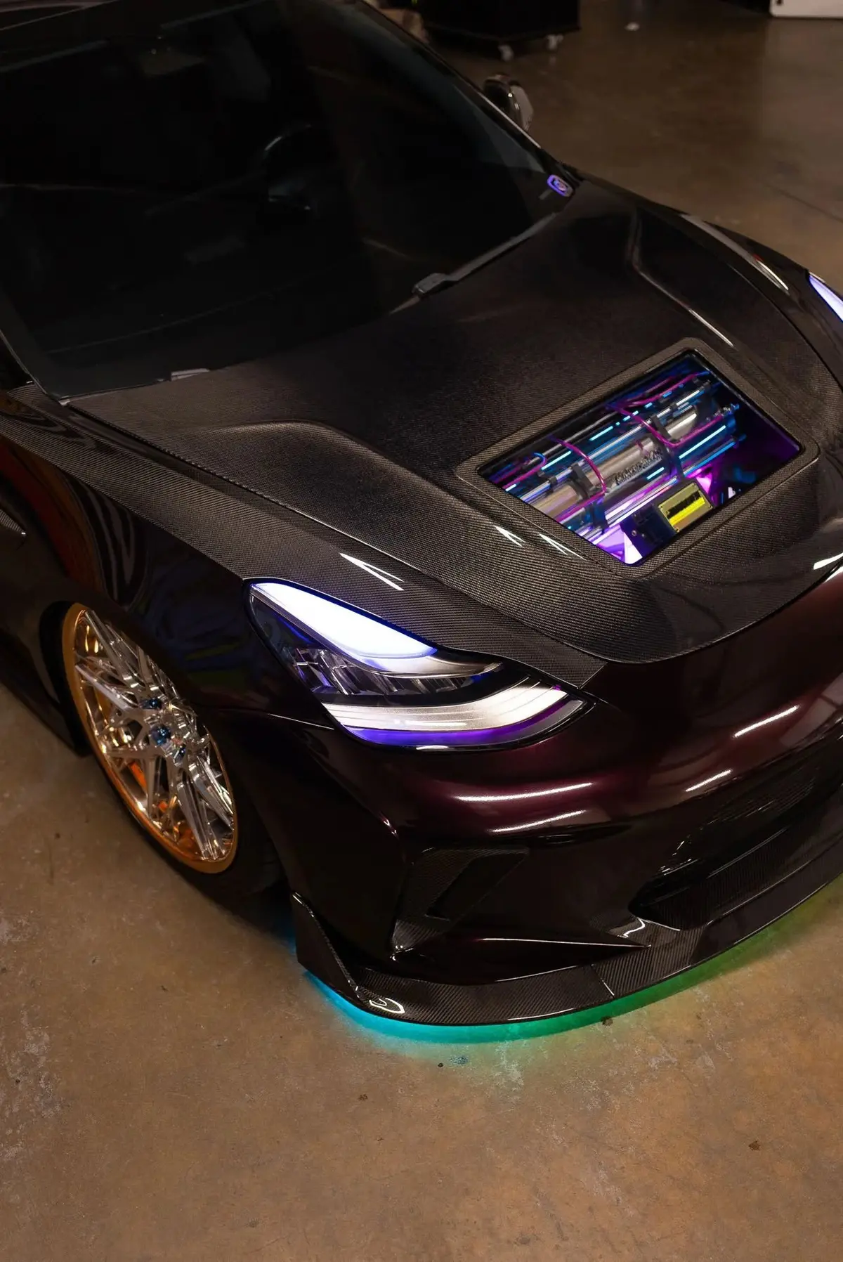 Cmst Tuning Carbon Fiber Hood Clearview Glass Transparent For Tesla Model 3 1