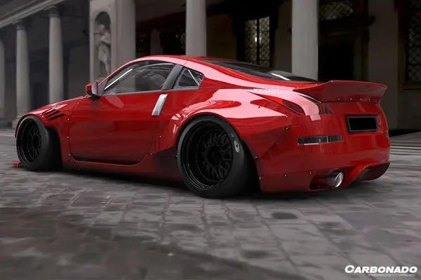Carbonado 2003-2008 Nissan 350Z Bry Style Rear Diffuser 1
