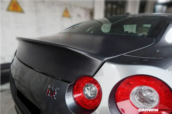 Darwinpro 2008-2022 Nissan Gtr R35 Cba/Dba/Eba Ams Style Carbon Fiber Trunk 1