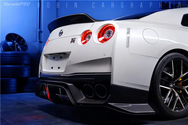 Darwinpro 2008-2022 Nissan Gtr R35 Cba/Dba/Eba Bkss Style Carbon Fiber Trunk Spoiler 1