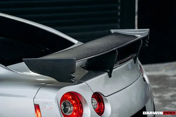 Darwinpro 2008-2022 Nissan Gtr R35 Cba/Dba/Eba Nsm Style Carbon Fiber Trunk Spoiler 1