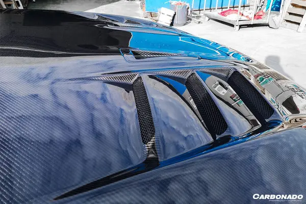 Carbonado 2008-2022 Nissan Gtr R35 Cba/Dba/Eba Ts Style Carbon Fiber Hood 4