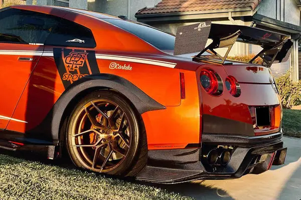 Carbonado 2008-2022 Nissan Gtr R35 Cba/Dba/Eba Va Style Rear Fender Flare 1