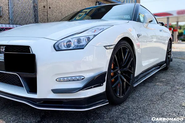 Carbonado 2008-2016 Nissan Gtr R35 Cba/Dba Va-Ii Style Carbon Fiber Side Skirts Under Board 2