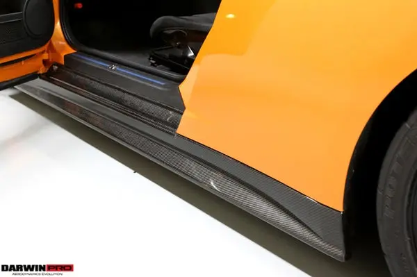 Darwinpro 2008-2016 Nissan Gtr R35 Cba/Dba Zele Style Carbon Fiber Side Skirts 1