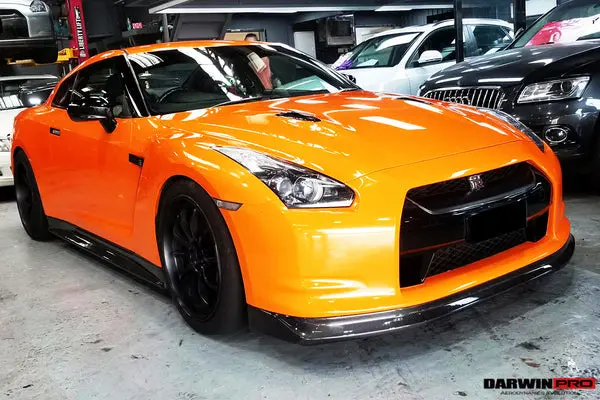 Darwinpro 2008-2016 Nissan Gtr R35 Cba/Dba Zele Style Carbon Fiber Side Skirts 2