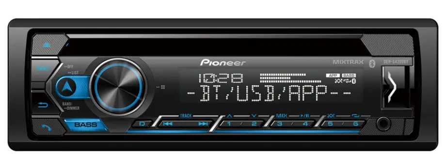Pioneer Pc-Deh-S4200bt Am/Fm/Cd/Bt/Aux/Usb Smart Sync App Compatible Radio Sdin 1