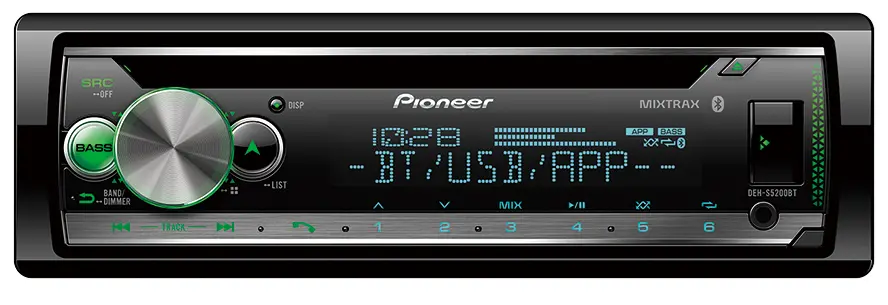 Pioneer Pc-Deh-S5200bt Am/Fm/Cd/Bt/Aux/Usb Smart Sync App Compatible Radio Sdin 1