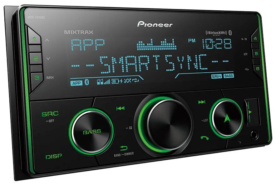 Pioneer Pc-Mvh-S620bs Double Din Mechless Digital Media Receiver, Smart Sync App Compatible W/ Built-In Bluetooth & Sxm Ready Ddin 1
