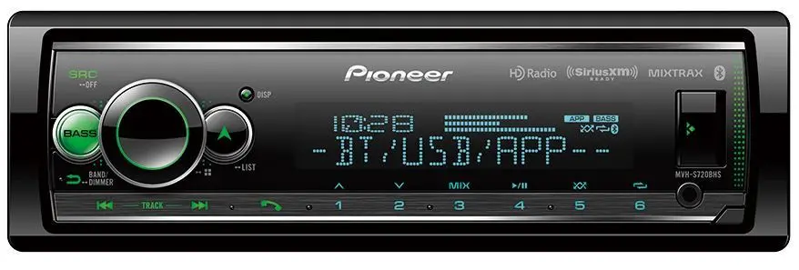 Pioneer Pc-Mvh-S720bhs Mechless Digital Media Receiver, Smart Sync App Compatible W/ Bt, Sxm Ready, & Hd Radio Sdin 1