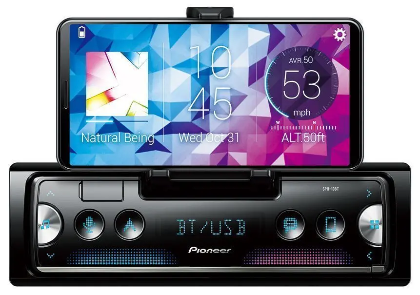 Pioneer Pc-Sph-10Bt Smart Sync Mechless Radio Sdin 1