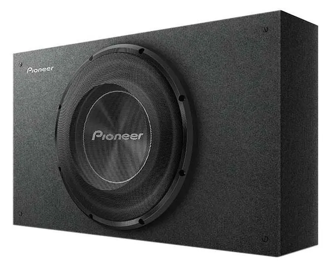 Pioneer Pc-Ts-A2500lb 10" Shallow Mount Enclosure W/ Pre Loaded A Series 300W/1200W Single 2 Ohm Subwoofer 1