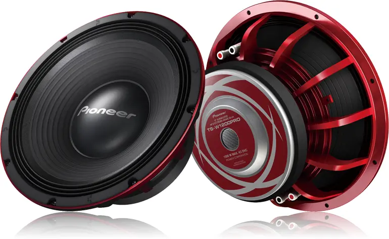 Pioneer Pc-Ts-W1200pro 12" Pro Series 1500W Subwoofer W/ Dual 4Ff Voice Coil 1