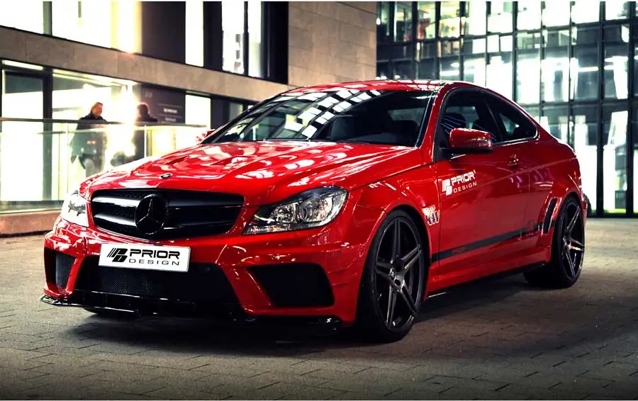 Mercedes-Benz C204 C-Coupe Prior Design Black Edition Body Kit 1