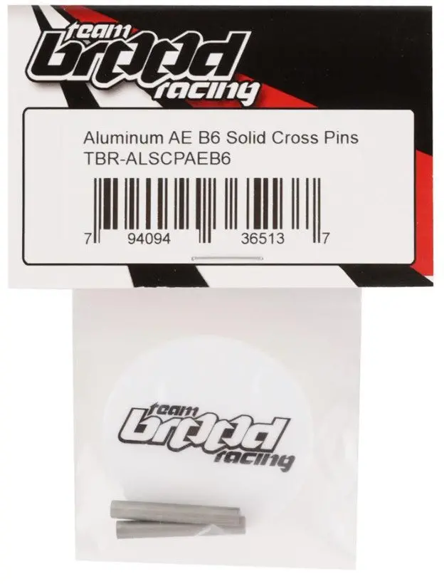 Tbr-Alscpaeb6 Team Brodd Racing Aluminum Ae B6 Solid Cross Pins 1