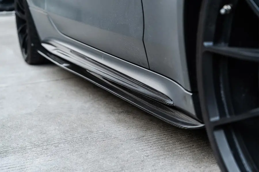Carbonado 2015-2021 Mercedes Benz C-Class W205 Coupe Ps Style Side Skirts 1
