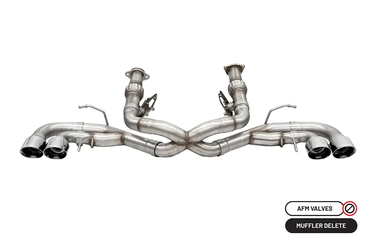 Corsa 3" Non-Valved Cat-Back Exhaust With Quad 4.5" Tips For '20-'25 C8 Corvette 1