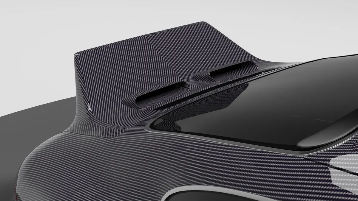 Dmc Porsche 993 Oem Style Duck Wing Spoiler Carbon Fiber 1