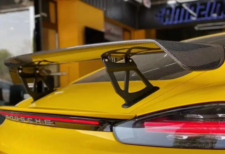 Porsche 718 / 981 Cayman Gt4 Style Carbon Fiber Rear Spoiler 1