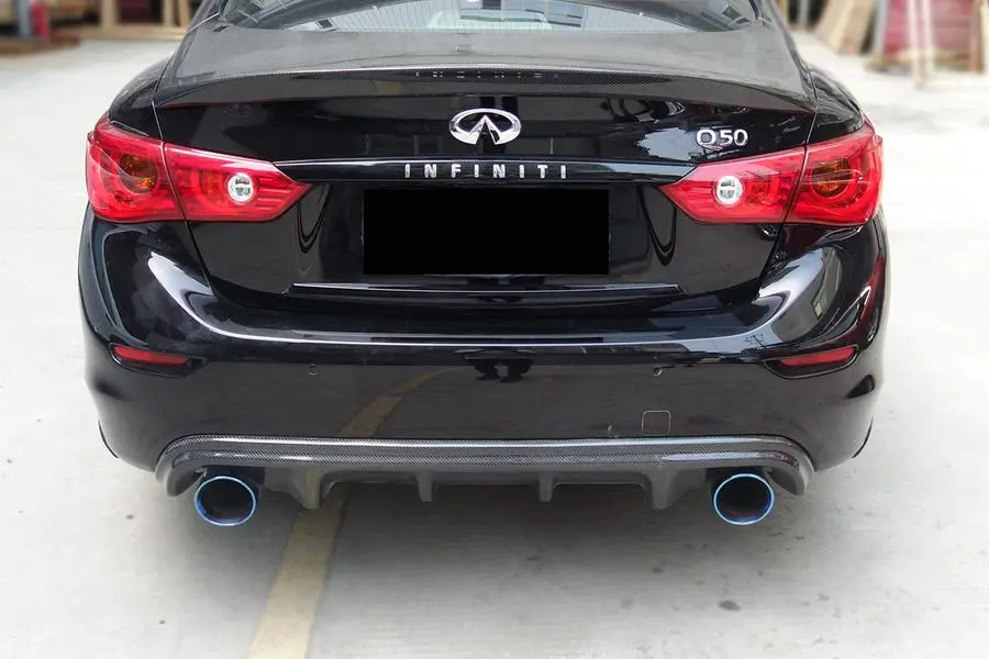 Carbonado 2014-2017 Infiniti Q50 Sedan Ve Style Rear Lip 1