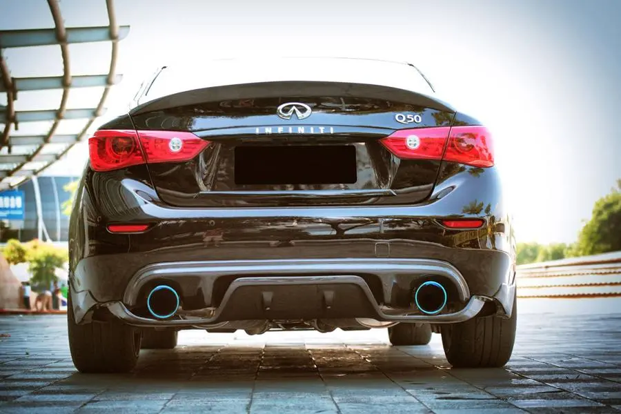 Carbonado 2014-2017 Infiniti Q50 Sedan Ve Style Rear Diffuser 1