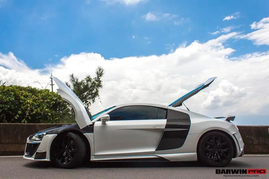 Darwinpro 2006-2015 Audi R8 Coupe / Spyder Dpgt Style Side Skirts 1
