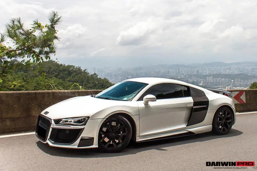 Darwinpro 2006-2015 Audi R8 Coupe / Spyder Dpgt Style Side Skirts 2