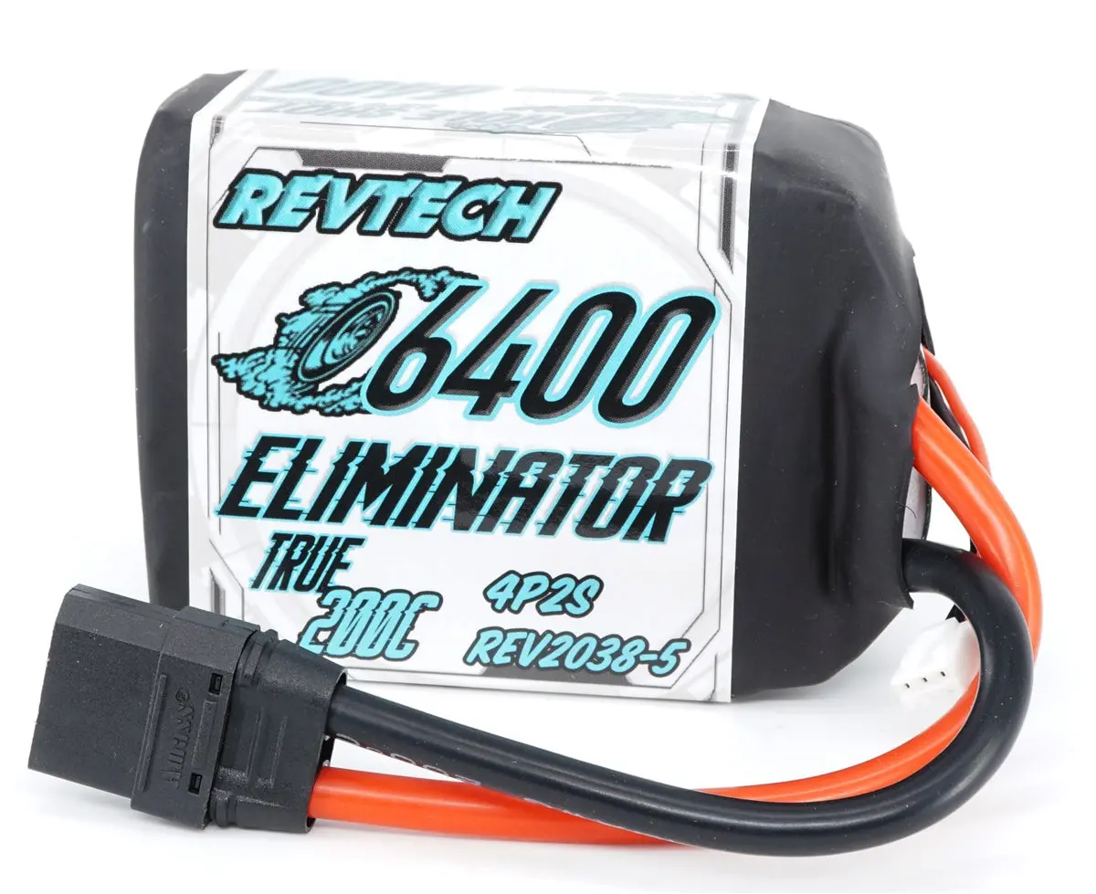 Rev2038-5 2S 7.4V 6400Mah 200C Lipo Drag Pack (Xt90) 1