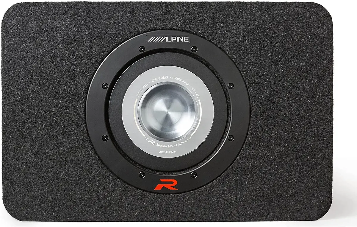 Alpine Rs-Sb10 10" Halo Shallow Pre-Loaded Subwoofer Enclosure 1