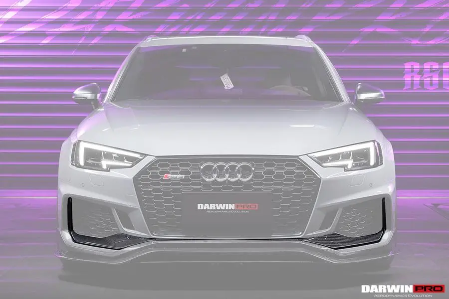 Darwinpro 2017-2019 Audi Rs4 B9 Front Bumper Trim Lip 1
