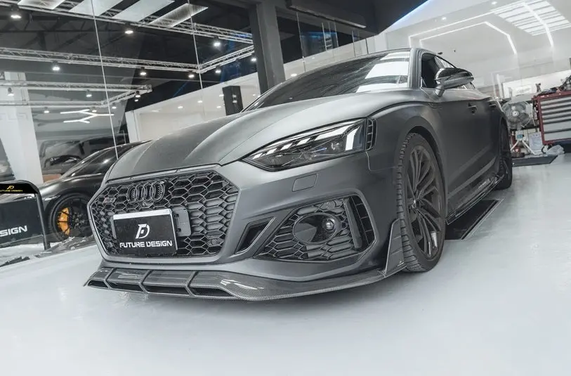 Future Design Carbon Fiber Front Lip For Audi Rs5 B9 / B9.5 1