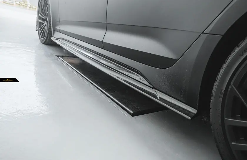 Future Design Carbon Fiber Side Skirts For Audi Rs5 S5 A5 B9 B9.5 1