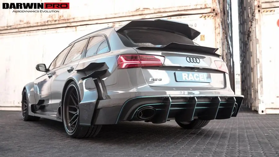 Darwinpro 2013-2018 Audi Rs6 Avant Bkss Style Trunk Spoiler 1