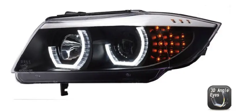 Bmw 3-Series E90/E91 09-11 Sedan 3D Led Black Headlight 1