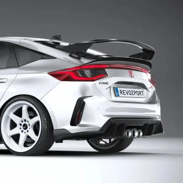 Revozport Honda Civic Type R Fl5 Dry Carbon Fiber Fl5 Rear Lower Trunk Spoiler 1