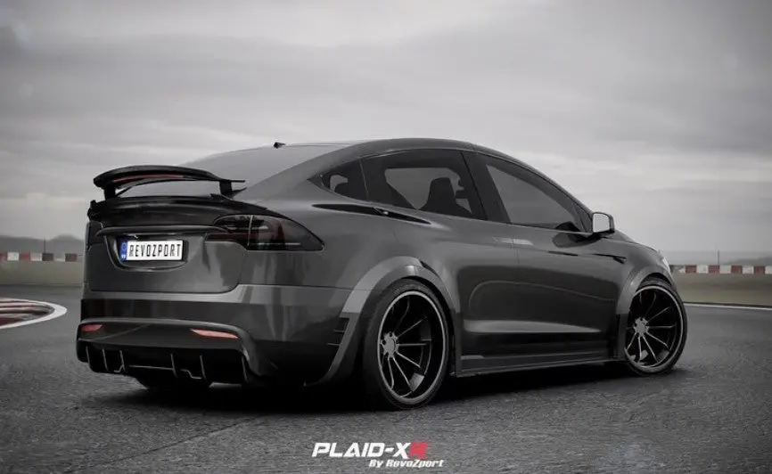 Revozport Plaid-XR Widebody Aero Kit for Tesla Model X – Carbon Fiber Body Kit - Image 4