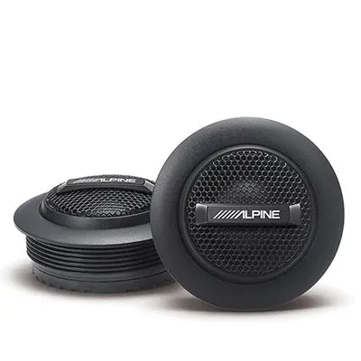 Alpine S-S10tw 80W Rms 240W Peak 1" Dome Tweeter (Pair) 1