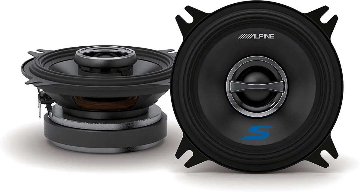 Alpine S-S40 4" Coaxial 2-Way S-Series Speakers (Pair) 1